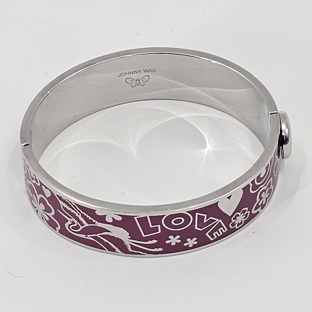 Johnny Was Small Love Hinge Bracelet - Picture 5 of 8